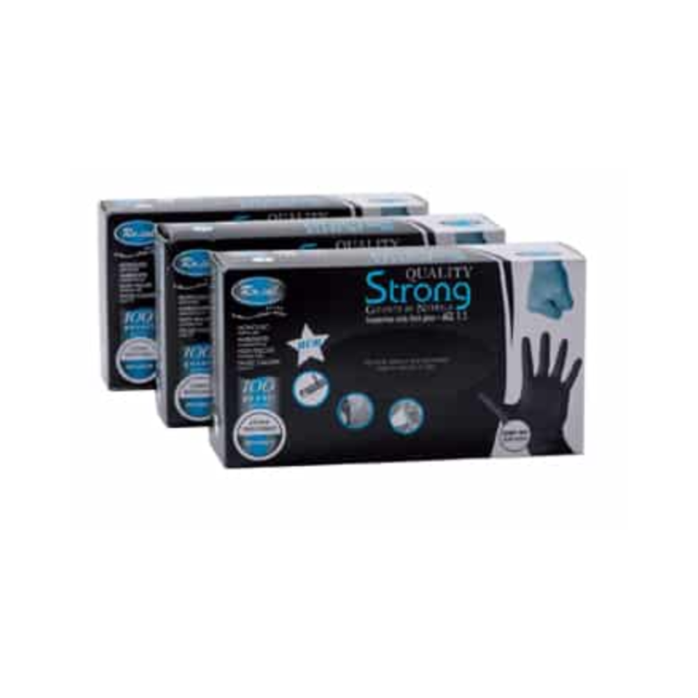 Handschoenen Nitril zwart